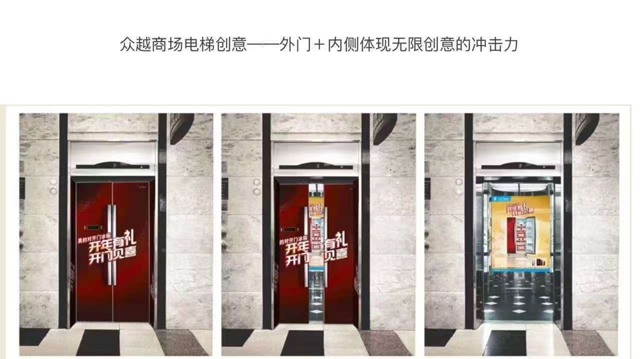 众越商场电梯创意广告